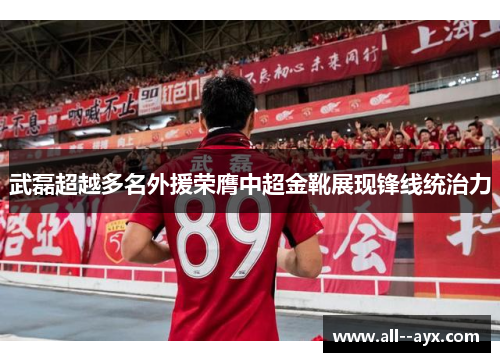 武磊超越多名外援荣膺中超金靴展现锋线统治力 武磊超越多名外援荣膺中超金靴展现锋线统治力